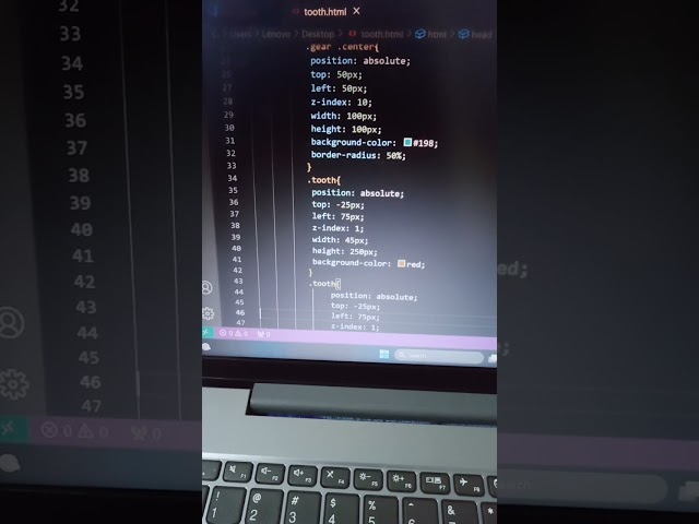 leanprogramming html CSS animation 😊🥰 tooth #BCAStudent#