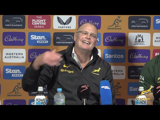 Rassie Erasmus and Andre Esterhuizen | Springbok Post-Match Press Conference | 27 September 2026