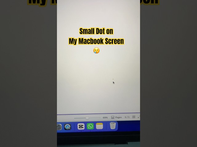 I got a small dot on my macbook screen 😢