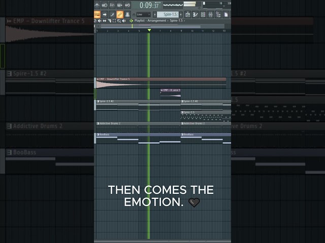 A trance track isn't just one melody.
