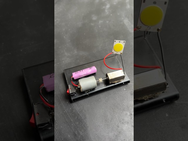 Dc motor mini generator science project ￼