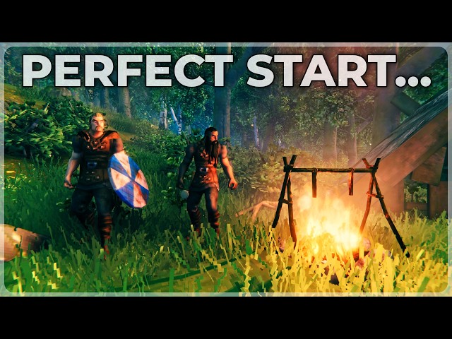 The Perfect Cozy Start in Valheim 1.0 - My Forever World Begins!