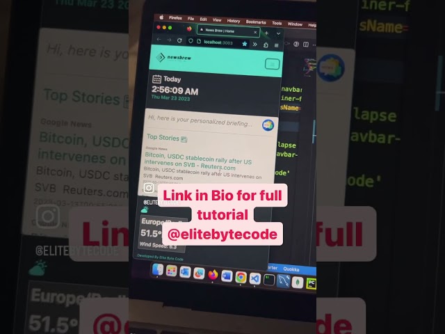 I created my own NEWS App 2 avoid targeted ads. #chatgpt #coding #programming #python #react #nextjs