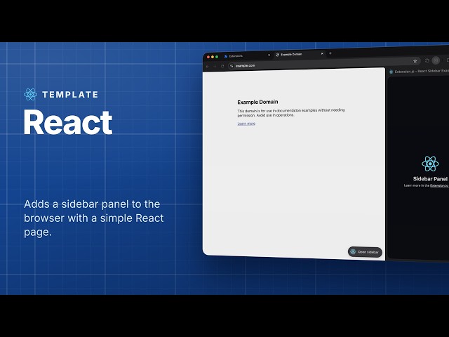 React template for browser extensions