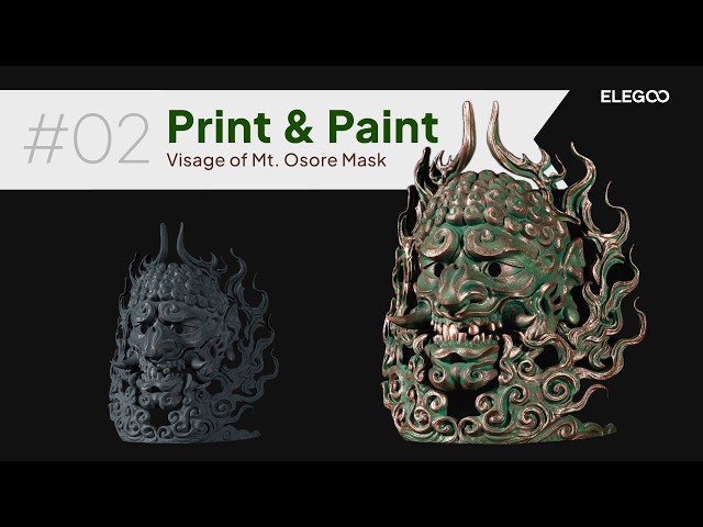 The Print & Paint Workshop #2 | Visage of Mt. Osore Mask