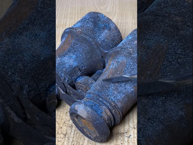 Antique Rusty japanese Binoculars restoration #antiquerestoration #antique #shorts