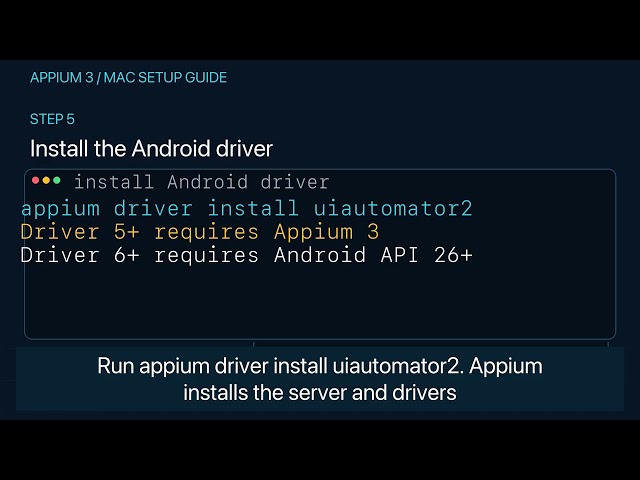 Appium 3 on Mac: Android Setup Guide
