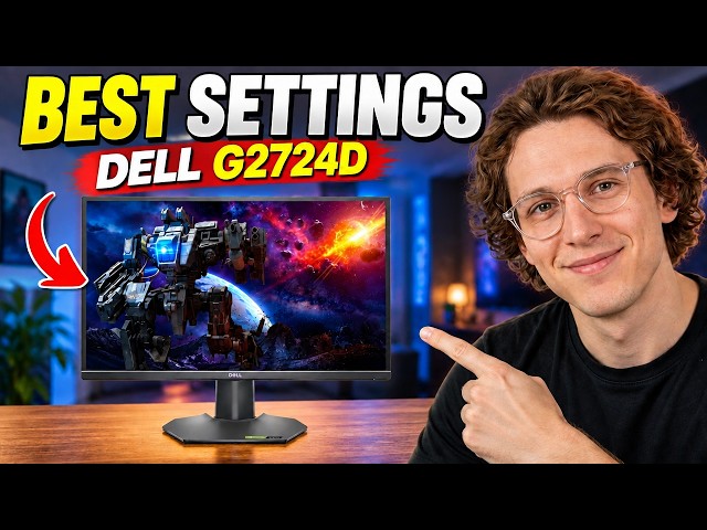DELL G2724D BEST SETTINGS 2025 – BEST GAMING & COLOR SETTINGS!