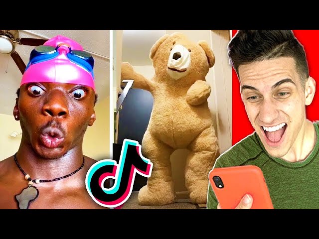 Reacting To Your FAVORITE FUNNY TIK TOKS! *Try NOT To LAUGH Challenge*
