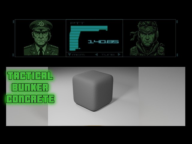 How to Create a Tactical Bunker Concrete Material in Blender (Quick Workflow)