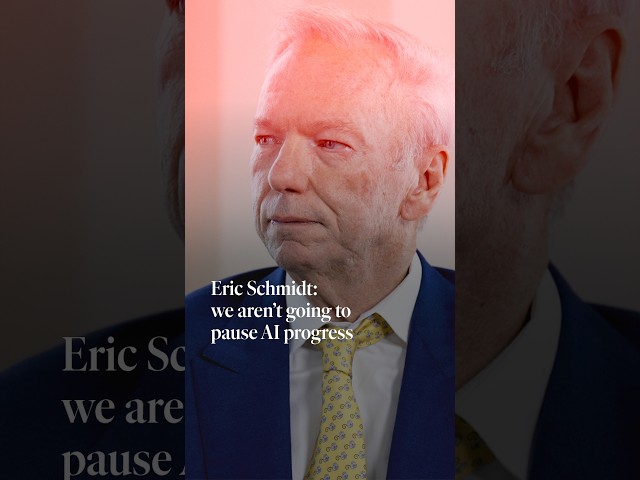 Eric Schmidt: we aren’t going to pause AI progress | The Economist