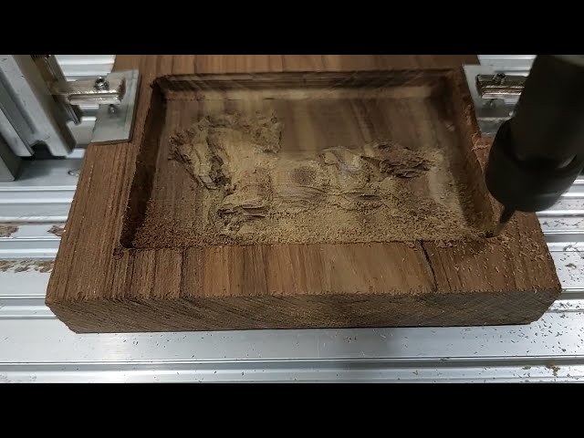 Raspberry Pi - Hobby CNC Mini Carving, 100X68mm, with reduced details #cncsoftware #cncmachine #cnc