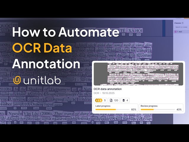 Automated OCR Annotation & Text Labeling - Quick Demo | Unitlab