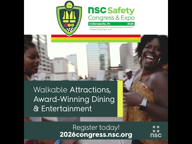2026 NSC Safety Congress & Expo in Indianapolis, IN – Sept. 11-17