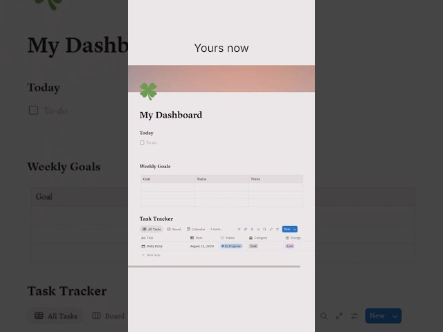 Notion templates don't have to be complicated #Shorts