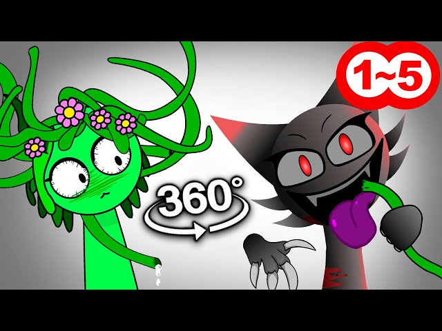 360° VR Incredibox Sprunki - VANERIA VS WENDA Pro 13 Mod - CREEPY SPRUNKIES!
