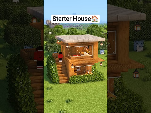Minecraft Easy Starter House🏠 #minecraft
