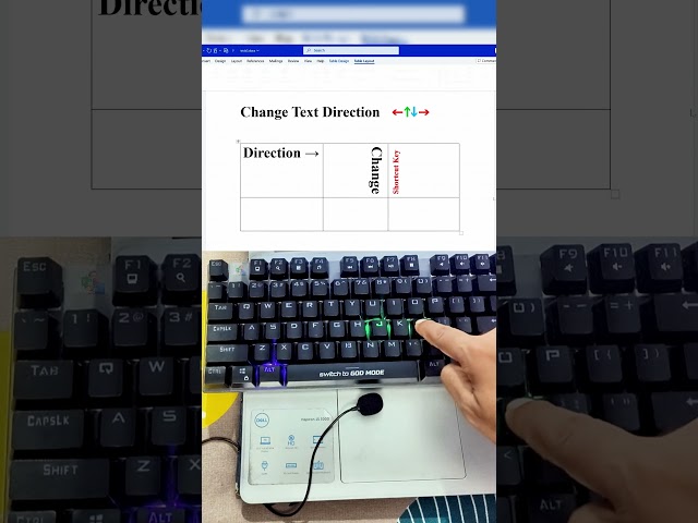 Rotate Text Inside Table in MS Word Using One Shortcut Key - You’ll Be Surprised How Easy It Is!
