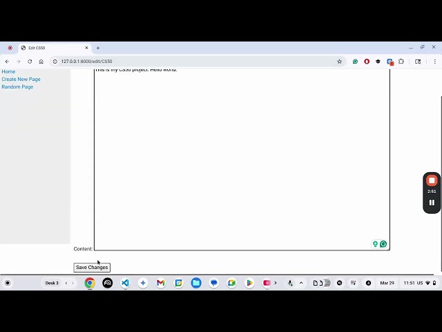 Wiki - CS50's Web Programming with Python and Javascript