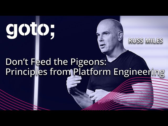 Some Principles From Real World Internal Developer Platform Engineering • Russ Miles • GOTO 2024