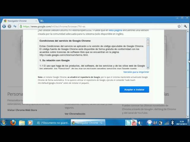 Como descargar e instalar Google Chrome en Linux