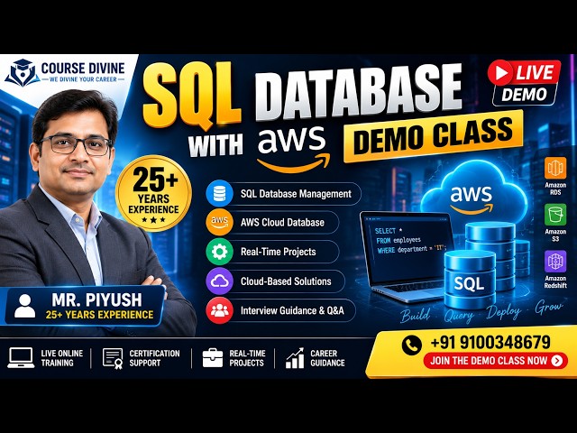 SQL Database with AWS | Query Writing and DB Management | Mr. Piyush | 25+ Years