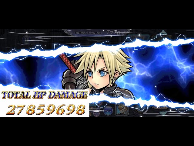 【DFFOO】Cloud Burst Damage Record - 27.8 Million