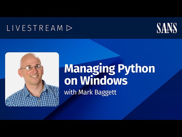 Managing Python on Windows