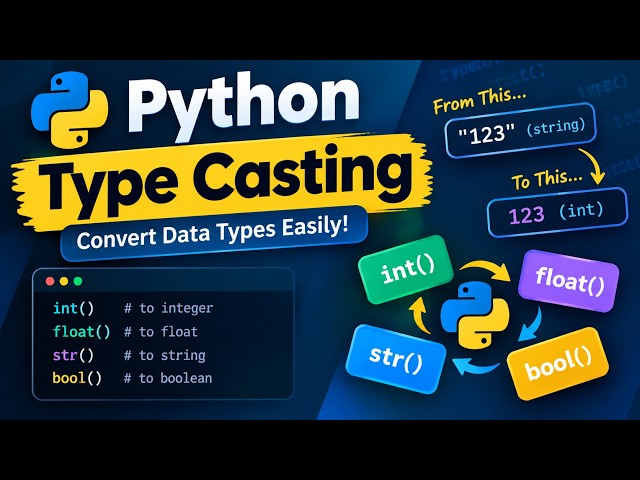 Python Type Casting Explained in 5 Minutes #trending  #python