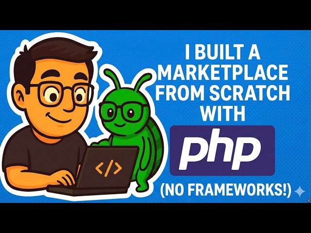 I Built a Full Marketplace from Scratch with Pure PHP (No Frameworks!)