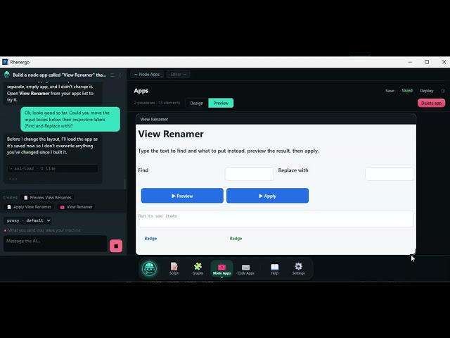 Rhenergo - AI for Node Apps