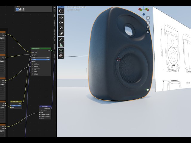 Hard Surface modeling of Genelec monitors in Blender (Beginner-friendly tutorial). Part 1