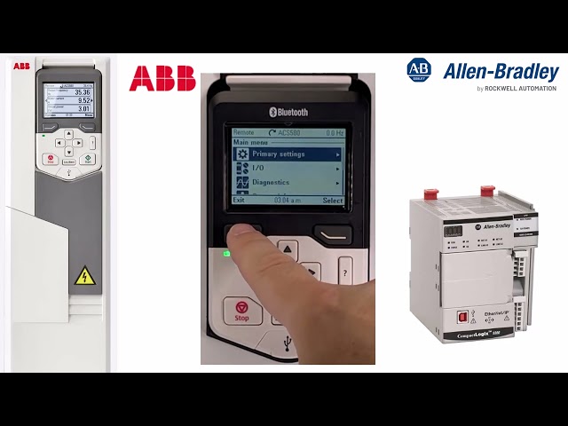Set up an ABB VFD to talk to an Allen Bradley PLC