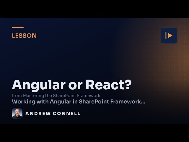 Angular or React for SPFx Development?