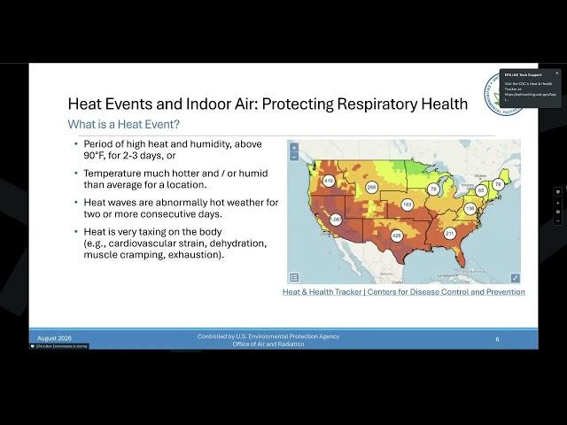 Heat Events and Indoor Air: Protecting Respiratory Health