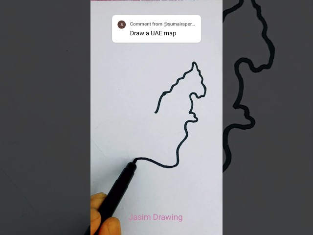 Drawing United Arab Emirates Map