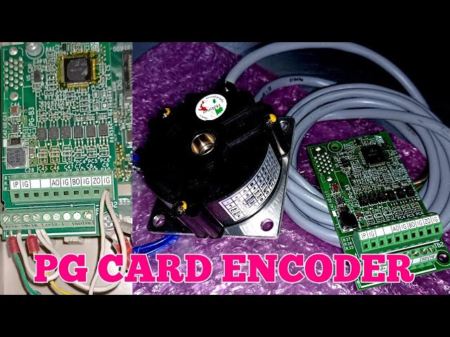 YASKAWA AC DRIVE 1000 SERIES PG CARD WIRING ENCODER INSTILLATION