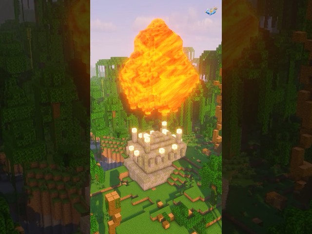 This Minecraft Tower BUILDS ITSELF?! 😳