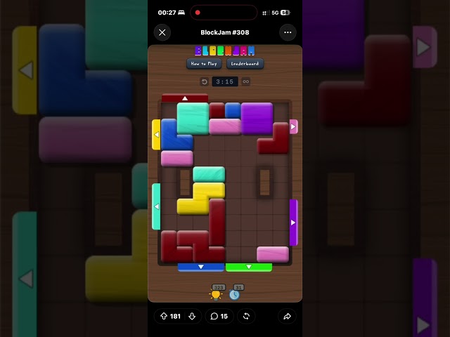 BlockJam #308 solved