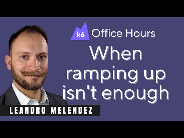Workload modeling for performance testing, with Señor Performo (k6 Office Hours #57)