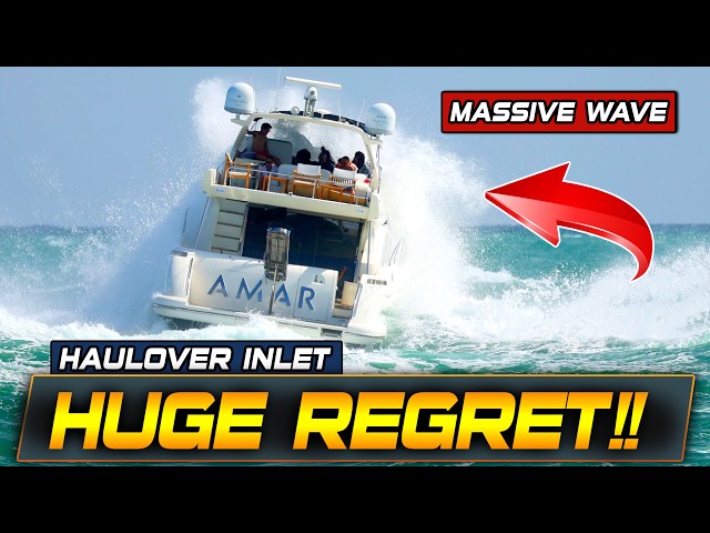 STORM APPROACHES BOATS VS HUGE WAVES AT  HAULOVER INLET | HAULOVER BOATS | BOAT ZONE