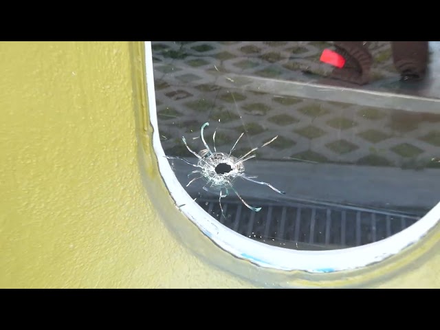 Bullet Hole in Store Window Robbery Criminals Holloway Drive West Hollywood CA October 3, 2026