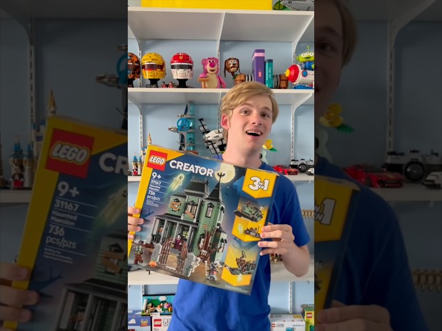 Let’s build the LEGO Creator Haunted Mansion together! #lego #legobuild #legohalloween #halloween