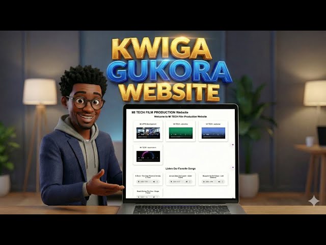 Gukora website ya  Video and Audio Responsive HTML Website