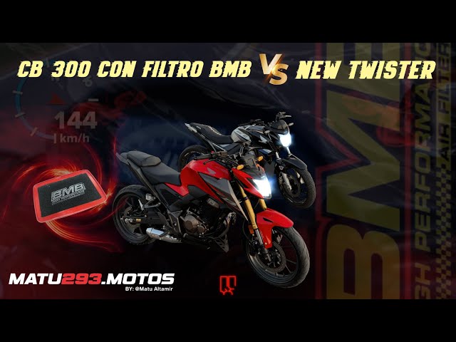 I PUT A BMB FILTER ON THE NEW CB 300🔥AND WE TESTED IT VS THE NEW TWISTER 250, WAS IT IMPROVED??