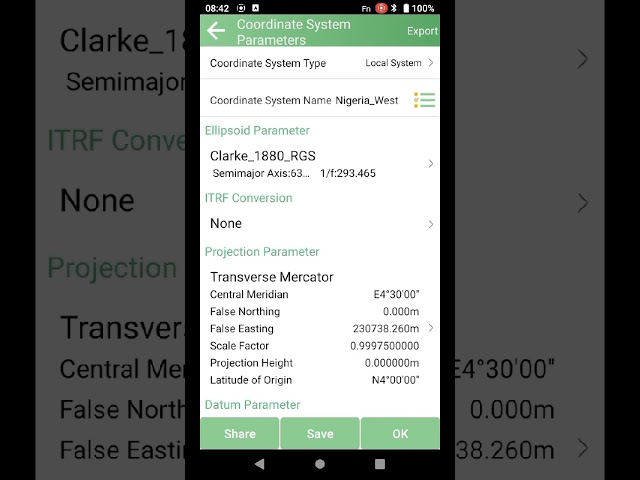 simple parameter setups within a minute for NNO and UTM #surveying #gnss #surveyor