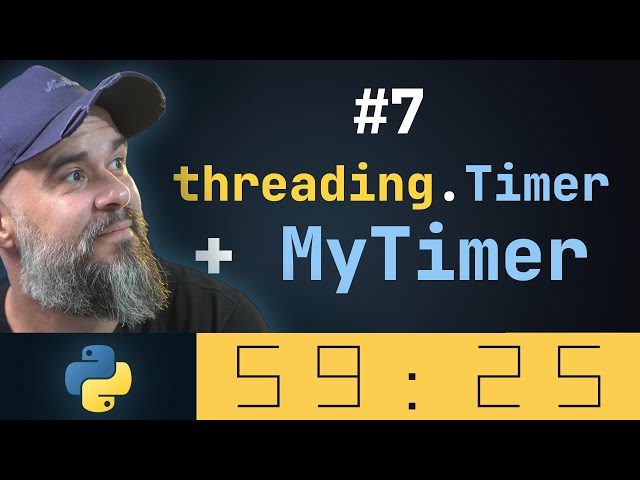 Python Threading | Timer with paused, running, and stopped states