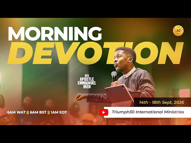 MORNING DEVOTION WITH APOSTLE EMMANUEL IREN | GENESIS 29 COMMENTARY | 16TH SEPTEMBER  2026
