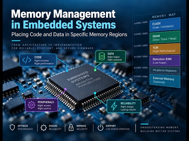 Memory Management in Embedded Systems: Placing Code and Data in Specific Memory Regions