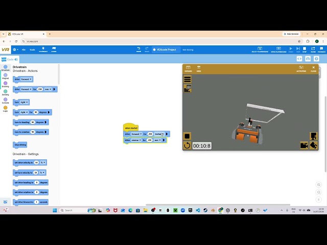 VEX code Robotics Vr